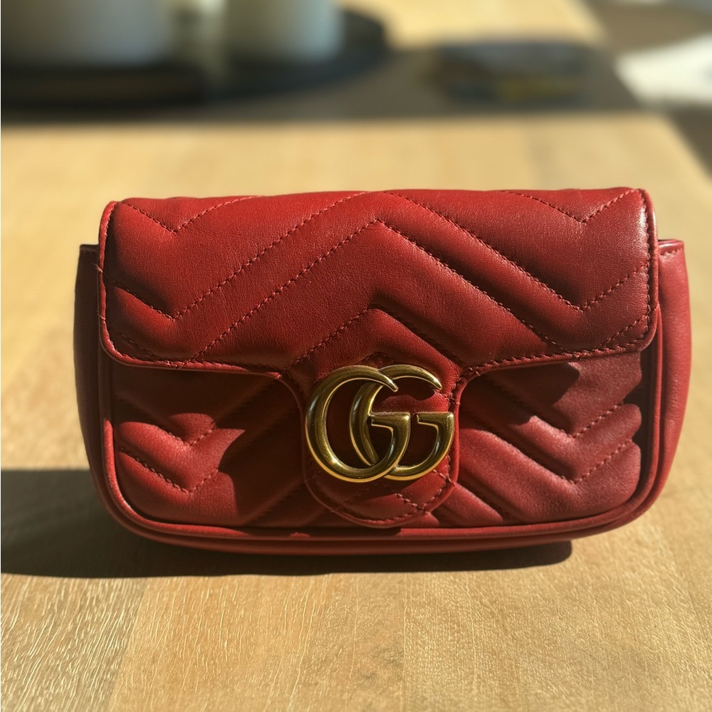 Gucci Super Mini Marmont Crossbody Bag